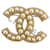 Spilla Chanel con Perle e Strass Oro Gold hardware