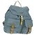 PRADA Backpack Nylon Light Blue Silver Auth 160827 Silvery