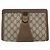 GUCCI GG Supreme Web Sherry Line Clutch Bag PVC Beige Oro 89 01 032 Auth 160944 D'oro - vista 13