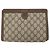 GUCCI GG Supreme Web Sherry Line Clutch Bag PVC Beige Oro 89 01 032 Auth 160944 D'oro - vista 2