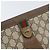 GUCCI GG Supreme Web Sherry Line Clutch Bag PVC Beige Oro 89 01 032 Auth 160944 D'oro - vista 8