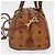 Borsa MCM Vicetos Logogram in pelle PVC 2 in 1 marrone oro Auth gh1459 D'oro - vista 3