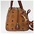 Borsa MCM Vicetos Logogram in pelle PVC 2 in 1 marrone oro Auth gh1459 D'oro - vista 4
