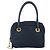 Céline Borsa a mano Celine Circle in nylon blu navy e oro Auth 161415 D'oro - vista 13