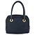 Céline Borsa a mano Celine Circle in nylon blu navy e oro Auth 161415 D'oro - vista 2