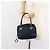 Céline Borsa a mano Celine Circle in nylon blu navy e oro Auth 161415 D'oro - vista 23