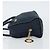 Céline Borsa a mano Celine Circle in nylon blu navy e oro Auth 161415 D'oro - vista 4