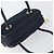 Céline Borsa a mano Celine Circle in nylon blu navy e oro Auth 161415 D'oro - vista 6