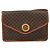 Céline Borsa a spalla circolare in tela Macadam CELINE in pelle PVC marrone oro Auth 161048 D'oro - vista 13