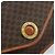 Céline Borsa a spalla circolare in tela Macadam CELINE in pelle PVC marrone oro Auth 161048 D'oro - vista 17