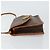 Céline Borsa a spalla circolare in tela Macadam CELINE in pelle PVC marrone oro Auth 161048 D'oro - vista 4