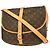 Borsa Saumur Louis Vuitton in tela Monogram 35 Marrone - vista 2