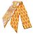 Foulard in seta Hermès Twilly Coup de Fouet au Bloc Giallo