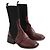 Chloé Botas de Cuero Burdeos - vista 3