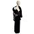 Giacca Christian Dior Opera in velluto e pelliccia di volpe nera Nero