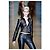 Schwarze Leder-Mesh-Jacke Gianni Versace - Ansicht 2