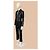 Schwarze Leder-Mesh-Jacke Gianni Versace - Ansicht 3