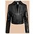 Schwarze Leder-Mesh-Jacke Gianni Versace - Ansicht 6