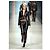 Schwarze Leder-Mesh-Jacke Gianni Versace - Ansicht 9