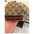 Cappellino Gucci GG Supreme Marrone in Tela e Pelle Beige - vista 7