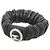 Chanel AA8551 Scrunchie in pelle Nero Argento