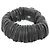 Chanel AA8551 Scrunchie in pelle Nero Argento - vista 2