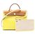 Berline Borsa Hermès Airbag Zip PM Marrone D'oro Giallo
