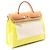 Berline Borsa Hermès Airbag Zip PM Marrone D'oro Giallo - vista 2