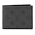 Billetera Slender Monogram Eclipse Reverse Louis Vuitton Gris Castaño Lienzo Paño