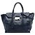 Sac à main Prada en veau glacé bleu Sound Lock