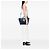 Sac à main Prada en veau glacé bleu Sound Lock - vue 6