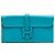 Hermès Jige Elan 29 in pelle Swift blu Turchese