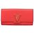 Louis Vuitton Capucines Long Wallet Leather Red