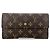 Cartera Larga Porte Tresor Internacional Louis Vuitton Castaño