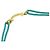 Tiffany T Bracciale in corda blu mini diamante T Smile di Tiffany & Co. - vista 3