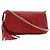 Borsa a spalla in pelle Gucci Soho Interlocking G Rosso
