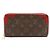 Louis Vuitton Zippy Wallet Retiro Long Braun Rot Fuschia
