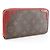 Louis Vuitton Zippy Wallet Retiro Long Braun Rot Fuschia - Ansicht 3