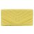 Portafoglio lungo V Stitch di Chanel Giallo
