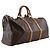 Borsa Boston Keepall 50 Louis Vuitton Marrone - vista 3