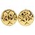 Timeless Orecchini vintage a clip Coco Mark di Chanel D'oro
