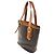 Céline Celine Vintage Macadam Canvas und Leder Braun - Ansicht 3