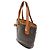Céline Celine Vintage Macadam Canvas und Leder Braun - Ansicht 4
