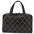 Chanel Surpique Boston Quilted Leather Large Negro - vista 2