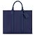 Louis Vuitton Sac Plat 24H Blu Pelle Taurillon Monogram