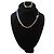 Autre Marque Agatha Set Collana e Bracciale Cane Westie Oro D'oro