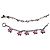 Autre Marque Bracciali Agatha Westie in Ceramica Rosa e Cuori Dorati