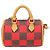Pochette Accessorio Mini Speedy Damier Pop di Louis Vuitton Rosso Damier ebene