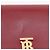Borsa a spalla in pelle rossa Burberry Rosso - vista 12