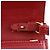 Borsa a spalla in pelle rossa Burberry Rosso - vista 15